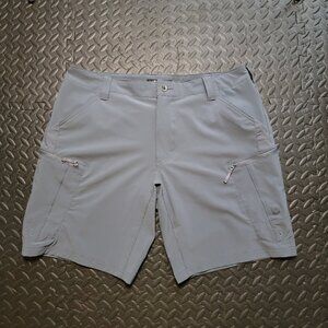 5.11 Tactical Men's Gray Trail Shorts, Many Pockets, Size 36, 9" inseam, Used